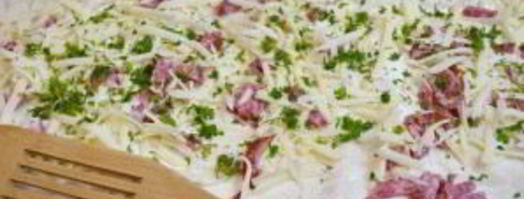 жареный лаваш с колбасой и сыром. Шаг 5