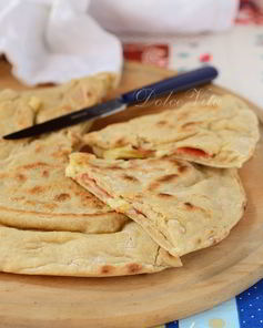 Фокачча на сковороде с любыми начинками