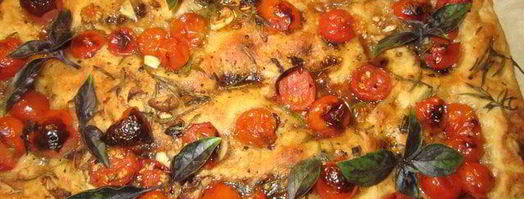 фокачча с бальзамическими помидорами. Шаг 15