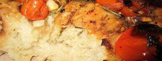 фокачча с бальзамическими помидорами. Шаг 16