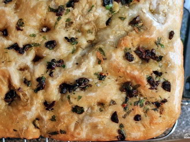 Рецепт фокаччи с оливками