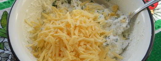 хрустящие лепешки с сыром фета и зеленью. Шаг 4