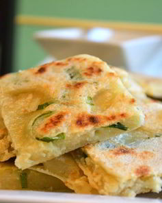 Китайская лепешка с луком