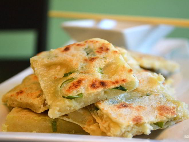 Рецепт китайской лепешки с луком