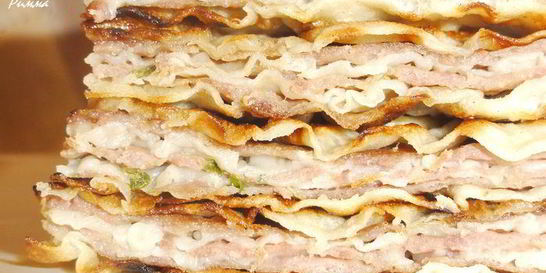 Китайские лепешки с мясом