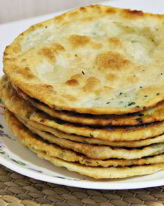 Китайские лепешки с зеленью