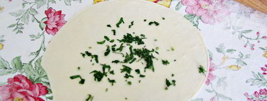 китайские лепешки с зеленью. Шаг 9