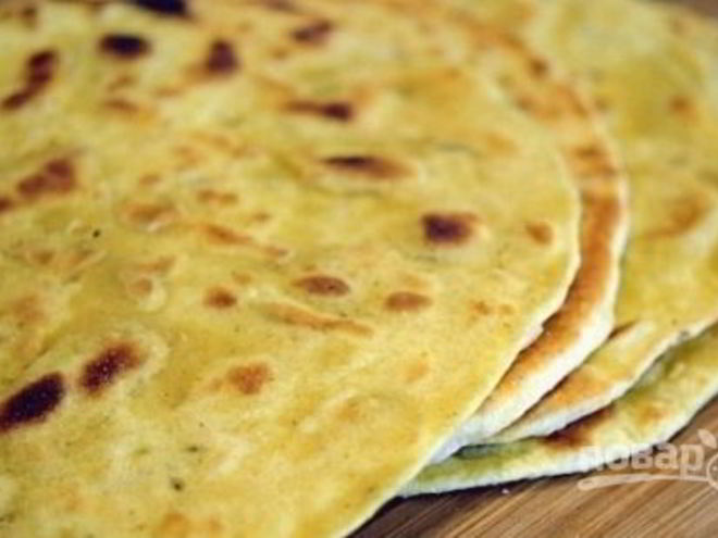 Рецепт лепешки без дрожжей