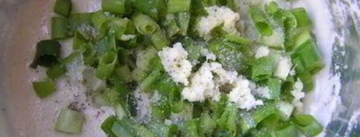 лепешка с зеленым луком. Шаг 3