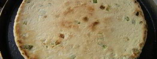 лепешка с зеленым луком. Шаг 8