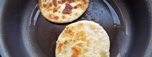 лепешки без дрожжей на сковороде. Шаг 11