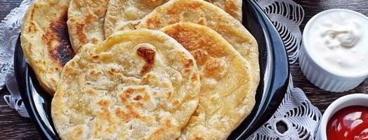 лепешки без дрожжей на сковороде. Шаг 12