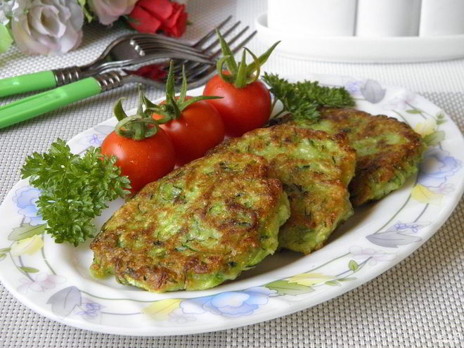 Рецепт лепешек из кабачков