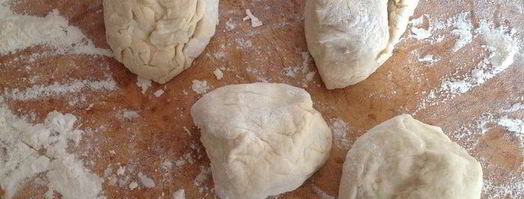 лепешки на минеральной воде с зеленью и сыром. Шаг 5