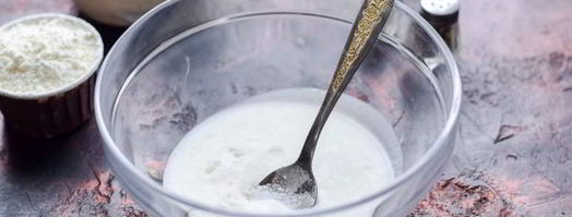 лепешки с адыгейским сыром на сковороде. Шаг 3