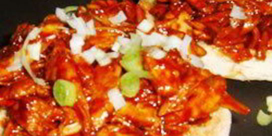 Лепешки с курицей по-азиатски