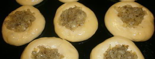 лепешки с луком и маком. Шаг 8