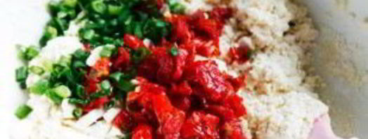 лепешки с овощами и сыром фета. Шаг 2