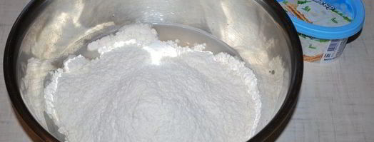 лепешки с сыром и фаршем. Шаг 2