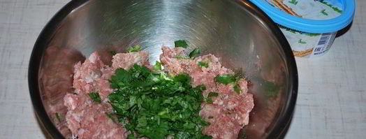 лепешки с сыром и фаршем. Шаг 6