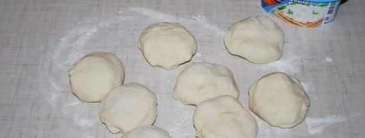 лепешки с сыром и фаршем. Шаг 7