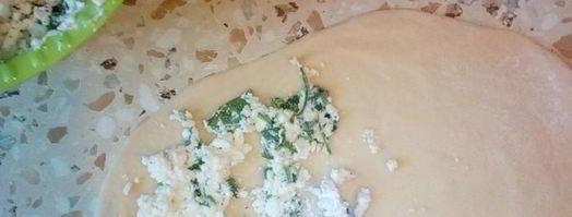 лепешки с творогом и кинзой. Шаг 4