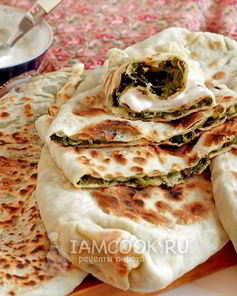 Лепешки с зеленью по-кавказски