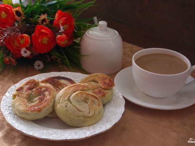 Рецепт лепешек с зеленью