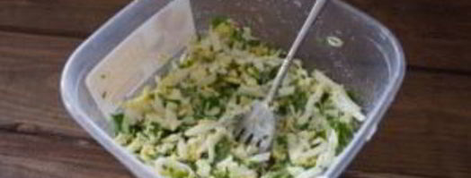 лепешки с зеленью. Шаг 3