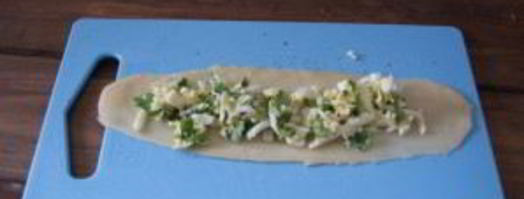 лепешки с зеленью. Шаг 4