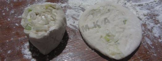 луковые лепешки. Шаг 9