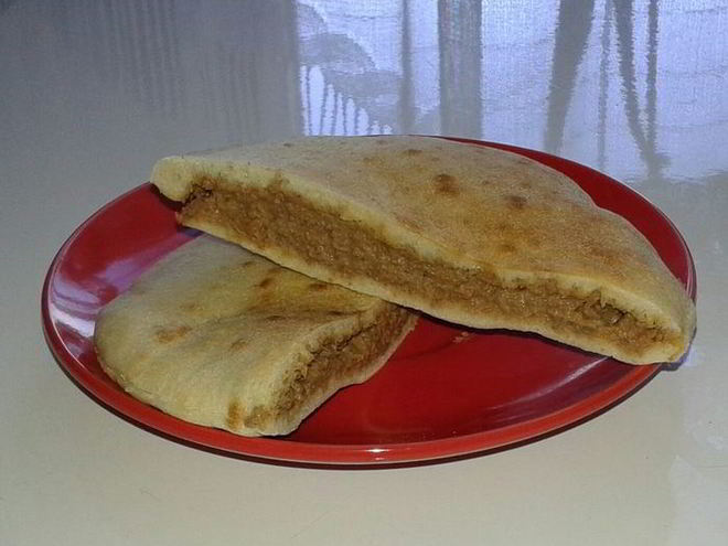 Рецепт питы с паштетом из куриной печени