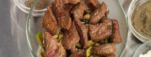 пита с теплым салатом. Шаг 3