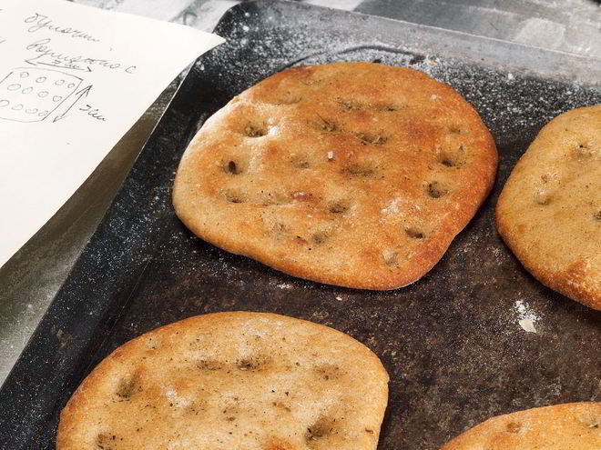 Рецепт пшенично-ржаной фокачча