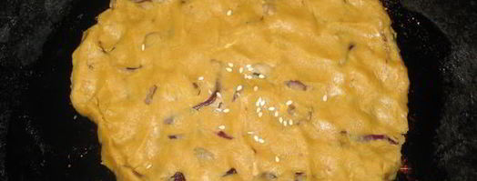 соевая лепешка с вешенками. Шаг 6