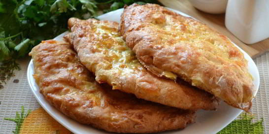 Сырные лепешки на кефире