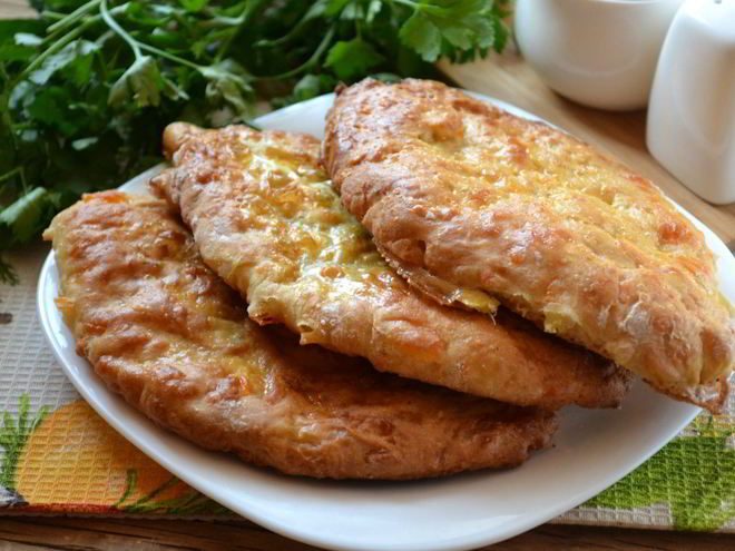 Рецепт сырных лепешек на кефире