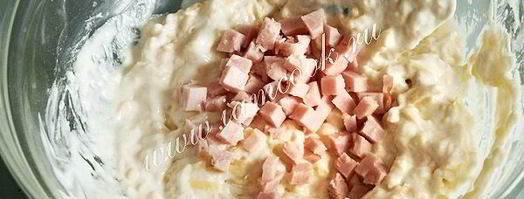 сырные лепешки с ветчиной. Шаг 5