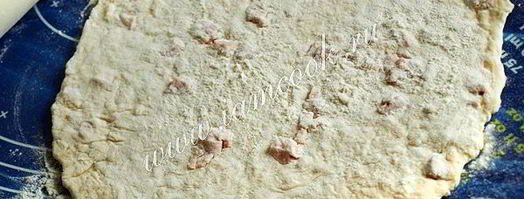 сырные лепешки с ветчиной. Шаг 6