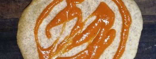 цельнозерновая лепешка с тунцом, креветками и перечным соусом. Шаг 19