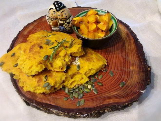 Рецепт тыквенной фокаччи