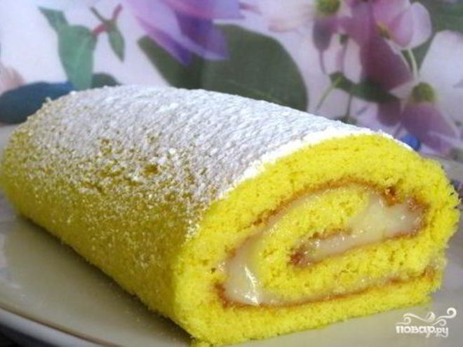 Рецепт лимонного рулета