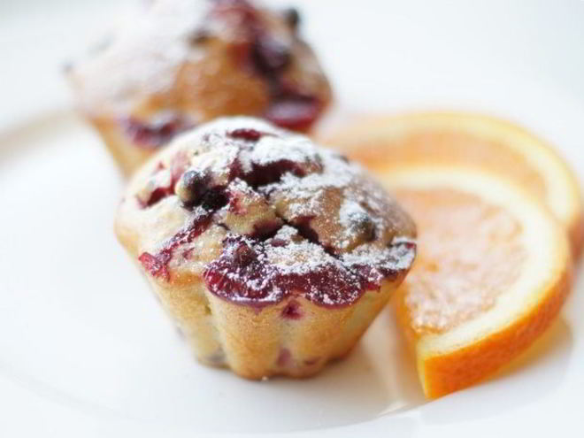 Рецепт апельсинова-ягодных маффины фитнес