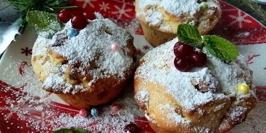 Ароматные новогодние маффины