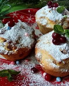 Ароматные новогодние маффины