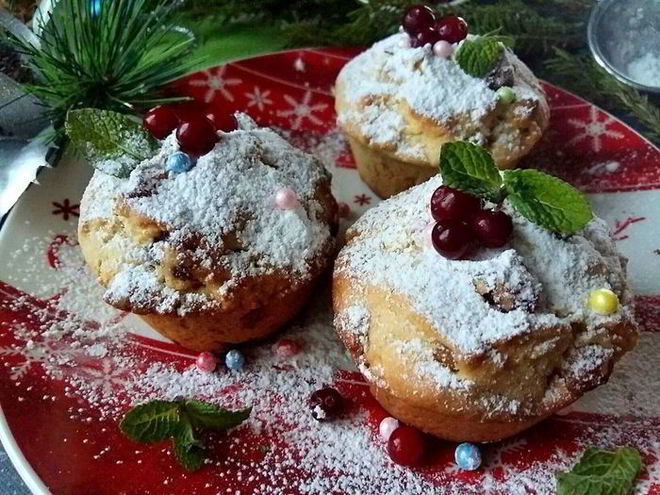 Рецепт ароматных новогодних маффинов