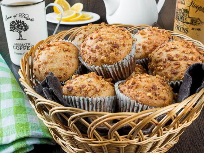 Рецепт бананова-арахисовых маффины