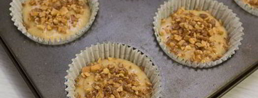 бананово-арахисовые маффины. Шаг 7