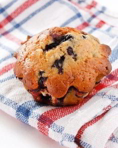 Бананово-черничные маффины