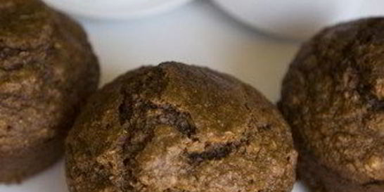 Банановые маффины с отрубями